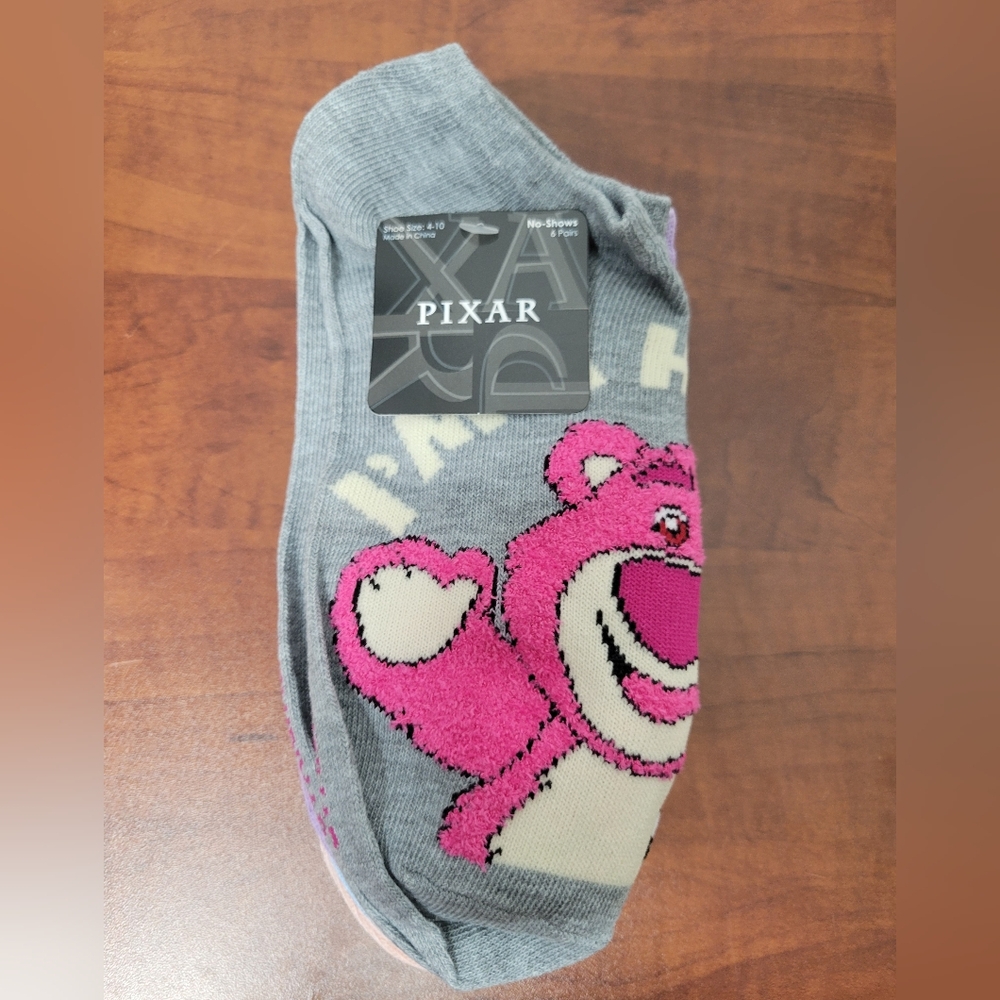 Pixar Womens Pixar No Show Socks 6 Pair Nwt